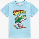 Koton Erkek Bebek Superman Baskılı Tişört Kısa Kollu Pamukl - 24 - 36 Ay - Mavi