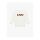 Koton Erkek Bebek Sweatshirt, Ekru, 3/4 Beden