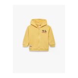 Koton Erkek Bebek Uzun Kollu Bisiklet Yaka Fermuarlı Kapşonlu Sweatshirt