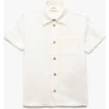 Koton Erkek Çocuk Basic Kısa Kollu Gömlek Beyaz Renk Regular Fit Günlük Stil Cep Detaylı - 7 - 8 Yaş