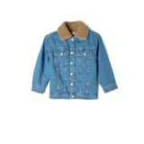 Koton Erkek Çocuk Ceket Yaka Uzun Kollu Cep Detaylı Dümeli Jean Ceket 5/6 Yaş İndigo (MID)
