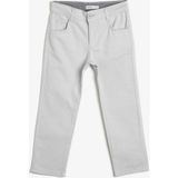 Koton Erkek Çocuk Cep Detaylı Pantolon - Gri - 7 - 8 Yaş