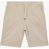Koton Erkek Çocuk Cepli Beli Bağcıklı Basic Şort Desensiz Rahat Kesim Yazlık Pamuk Karışımlı - Ekru - 5 - 6 Yaş