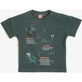 Koton Erkek Çocuk Islemeli T-Shirt - 12 - 18 Ay - Yeşil