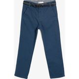 Koton Erkek Çocuk Kemer Detaylı Pantolon - Mavi - 4 - 5 Yaş