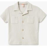 Koton Erkek Çocuk Kısa Kollu Pamuklu Basic Polo Yaka Tişört Ekru Renk Günlük Stil - 18 - 24 Ay
