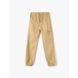 KOTON Erkek Çocuk Normal Bel Beli Bağlamalı Cep Detaylı Paçası Lastikli Jogger Pantolon, Bej (057), 9/10 Yaş