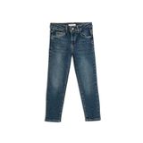 KOTON Erkek Çocuk Normal Bel Cep Detaylı Dar Kesim Normal Paça Jean Pantolon, İndigo (Mıd), 7/8 Yaş