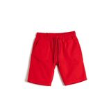 Koton Erkek Çocuk Şort Slim Fit Beli Bağlamalı Lastikli Cepli Pamuklu Haki, 4/5 Yaş