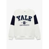 Koton Erkek Çocuk Sweatshirt, 11-12 Yıl, 6WKB10027TK, Beyaz, erkek-çocuk