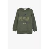 Koton Erkek Çocuk Sweatshirt Uzun Kollu Bisiklet Yaka Futbol Temalı Baskı Detaylı