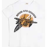 Koton Erkek Çocuk T-Shirt - 4 - 5 Yaş - Beyaz