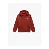 Koton Erkek Çocuk Uzun Kollu Baskılı Şardonlu Pamuklu Kapşonlu Sweatshirt