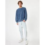Koton Erkek Jean Pantolon Açık İndigo 5wam40157nd Loose Fit Jean Pantolon - Steve Jean 25ky59001835 Y5905 Açık İndigo