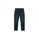 Koton Erkek Normal Bel Pamuklu Straight Fit Jean Pantolon Mark Jean, Koyu İndigo, 33/30