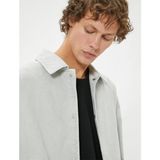 Koton Erkek Pamuk Denim Ceket Gri Renk L Beden 5Wam50005Nd 027 Şık Tasarım