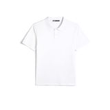 KOTON Erkek Polo Yaka Kısa Kollu Basic Tişört, Beyaz (000), S