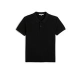 KOTON Erkek Polo Yaka Kısa Kollu Basic Tişört, Siyah (999), S
