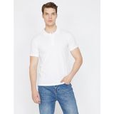 Koton Erkek Polo Yaka T-Shirt - XL - Beyaz