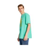 Koton Erkek Regular Fit Kısa Kollu Baskılı T-Shirt, Yeşil, XL