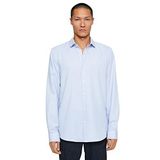Koton Erkek Spor Gömlek Slim Fit Klasik Yaka Uzun Kollu Non Iron Açık İndigo, M