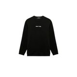 Koton Erkek Sweatshirt, İşleme Detaylı, Uzun Kollu, Bisiklet Yaka, Siyah, L Beden