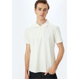 Koton Erkek T-Shirt 5SAM10005MK Ekru - Açık Ekru - L
