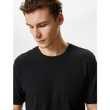 Koton Erkek Tişört - Siyah - XL