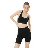 KOTON Fermuarlı Sporcu Sütyeni Kapsız Slim Fit U Yaka