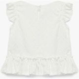 Koton Fırfır Detaylı Ekru Kız Bebek Kolsuz T-Shirt 6SMG30025AK - 3 - 4 Yaş