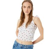 Koton Fırfır Detaylı İp Askılı Slim Fit Atlet