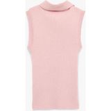 Koton Fular Yaka Kolsuz Triko Bluz - Pembe