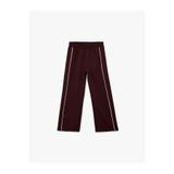 Koton Geniş Paça Biyeli Bordo Kız Çocuk Pantolon, 7-8 Yaş