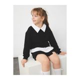 Koton Gömlek Yaka Detaylı Uzun Kollu Okul Sweatshirt