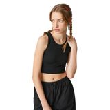 Koton Halter Yaka Atlet Crop Basic Kolsuz Fitilli