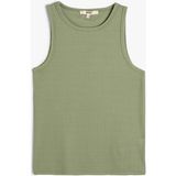 Koton Halter Yaka Atlet Fitilli Slim Fit - Yeşil