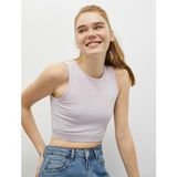 Koton Halter Yaka Crop Atlet - Mor