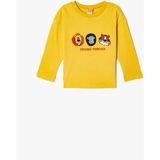 Koton Hardal Renkli Erkek Bebek Jersey Kazak Kısa Kol Günlük Stil Klasik Fit - 18 - 24 Ay