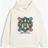 Koton Harry Potter Sweatshirt Lisanslı Kapşonlu Şardonlu Pamuk Karışımlı