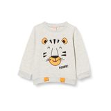Koton Hayvan Baskılı Sweatshirt Bisiklet Yaka Hooded Sweatshirt Erkek bebek