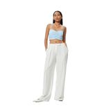 Koton İnce Askılı Drapeli Büstiyer Keten Karışımlı Slim Fit