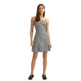 Koton İnce Askılı Kolsuz Ekoseli Bodycon Mini Elbise