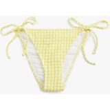 Koton Ipli Pötikareli Bikini Altı - 36 - Sarı