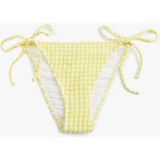 Koton Ipli Pötikareli Bikini Altı - 40 - Sarı
