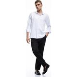 Koton Italyan Yaka Beyaz Erkek Gömlek 7WAM60033HW - XL