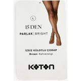 Koton Izsiz 15 Den Külotlu Çorap - M - Kahve