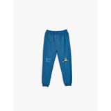 Koton Jogger Eşofman Altı Beli Bağlamalı Traktör Baskılı Pamuklu Şardonlu Saks 5wmb40063tk Saks Mavi
