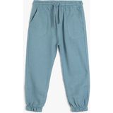 Koton Jogger Pantolon Beli Bağlamalı Lastikli Cepli - 9 - 12 Ay - Mavi