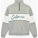 Koton K26 6WAM70034MK 035 Gri Erkek Pamuk Jersey Sweatshırt - XL