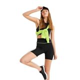 Koton Kadın Biker Tayt Ekstra Mini Yüksek Bel Çizgili Slim Fit, Siyah, XS
